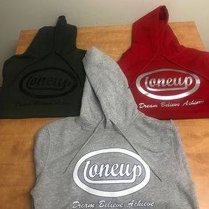 New OneUp Hoodies Grey and Red
